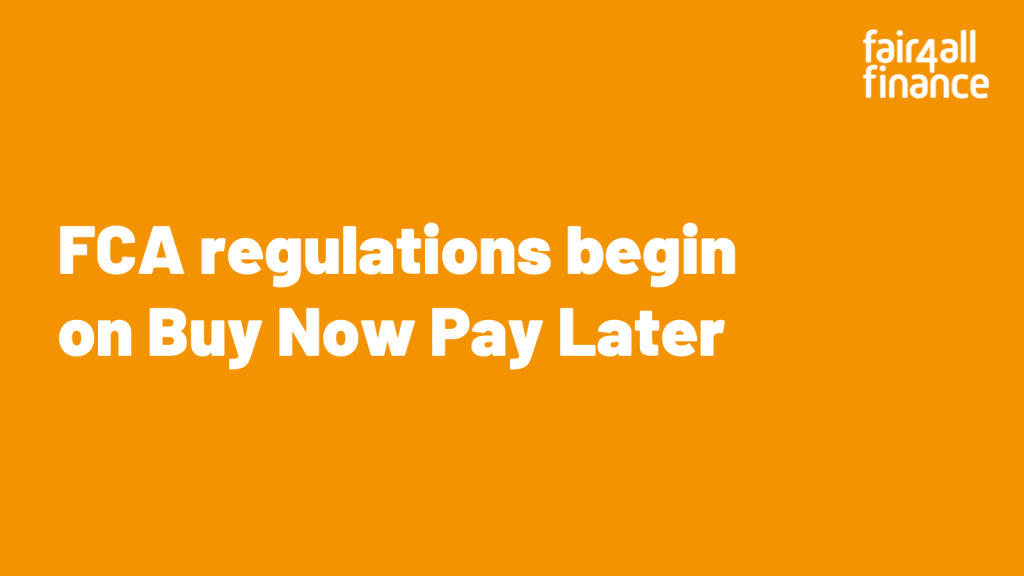 Header: FCA regulations begin on Buy Now Pa